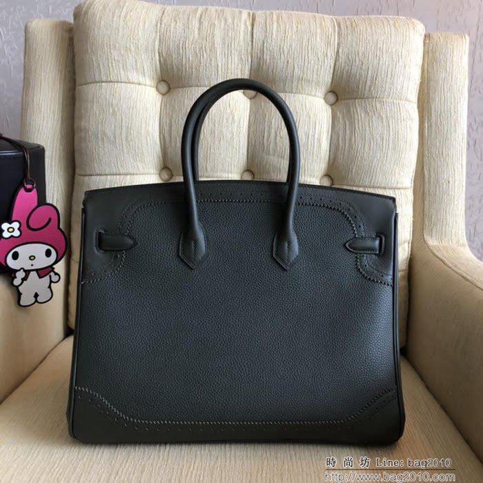 HERMES愛馬仕 Birkin鉑金包 頂級蕾絲拼接皮 時尚風格手提包  Ama1055